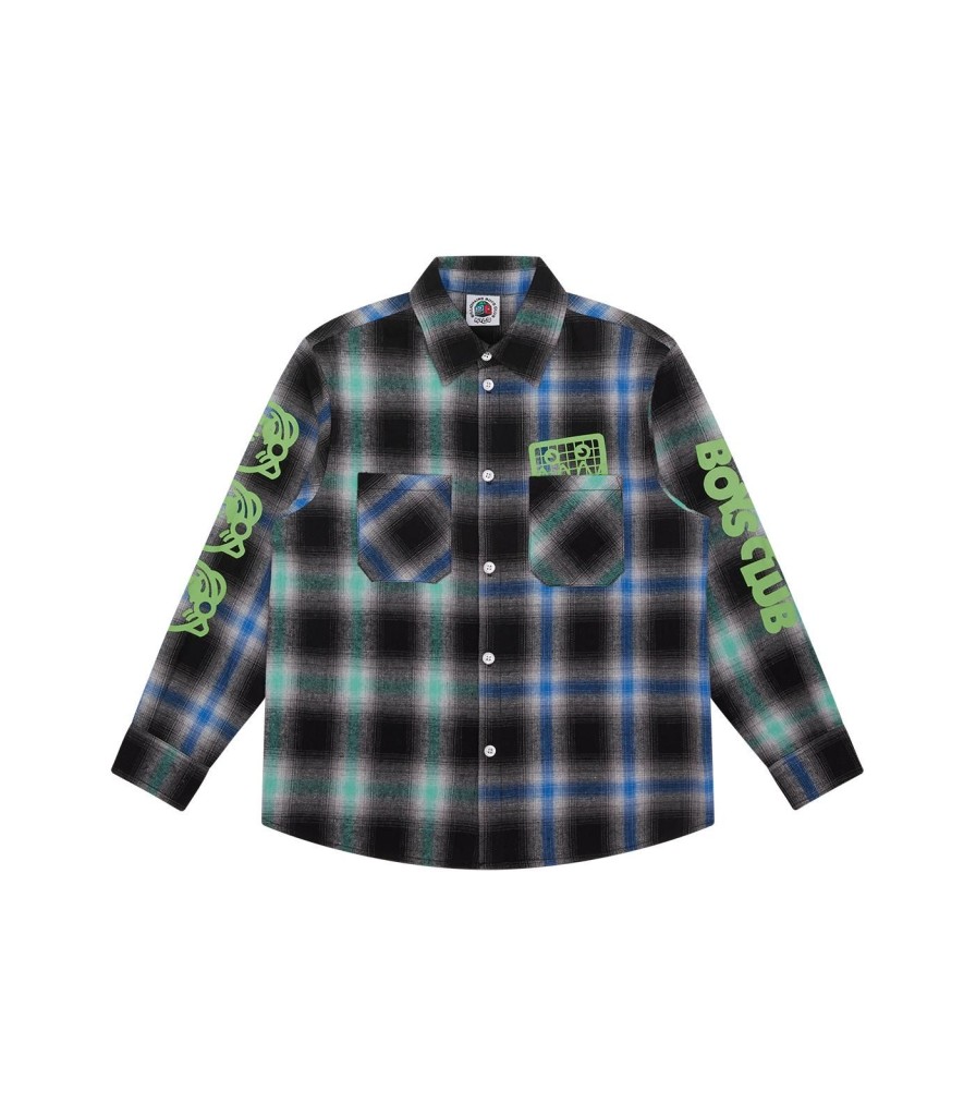 Billionaire Boys Club Kids Kids | Kids Check L/S T-Shirt - Blue/Green