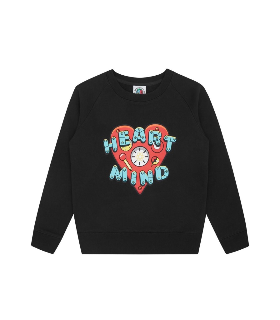 Billionaire Boys Club Kids Kids | Kids Heart & Mind Logo Crewneck - Black