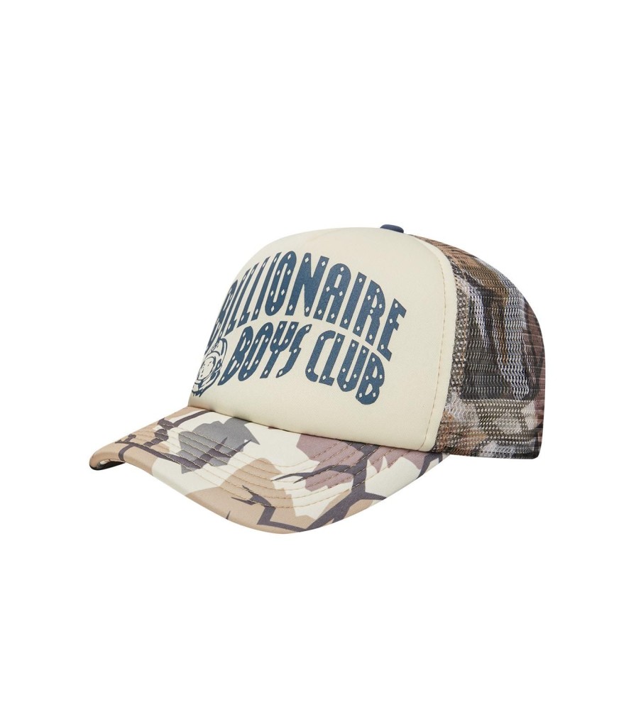 Billionaire Boys Club Spring '24 Accessories | Camo Arch Logo Trucker - Multi Camo