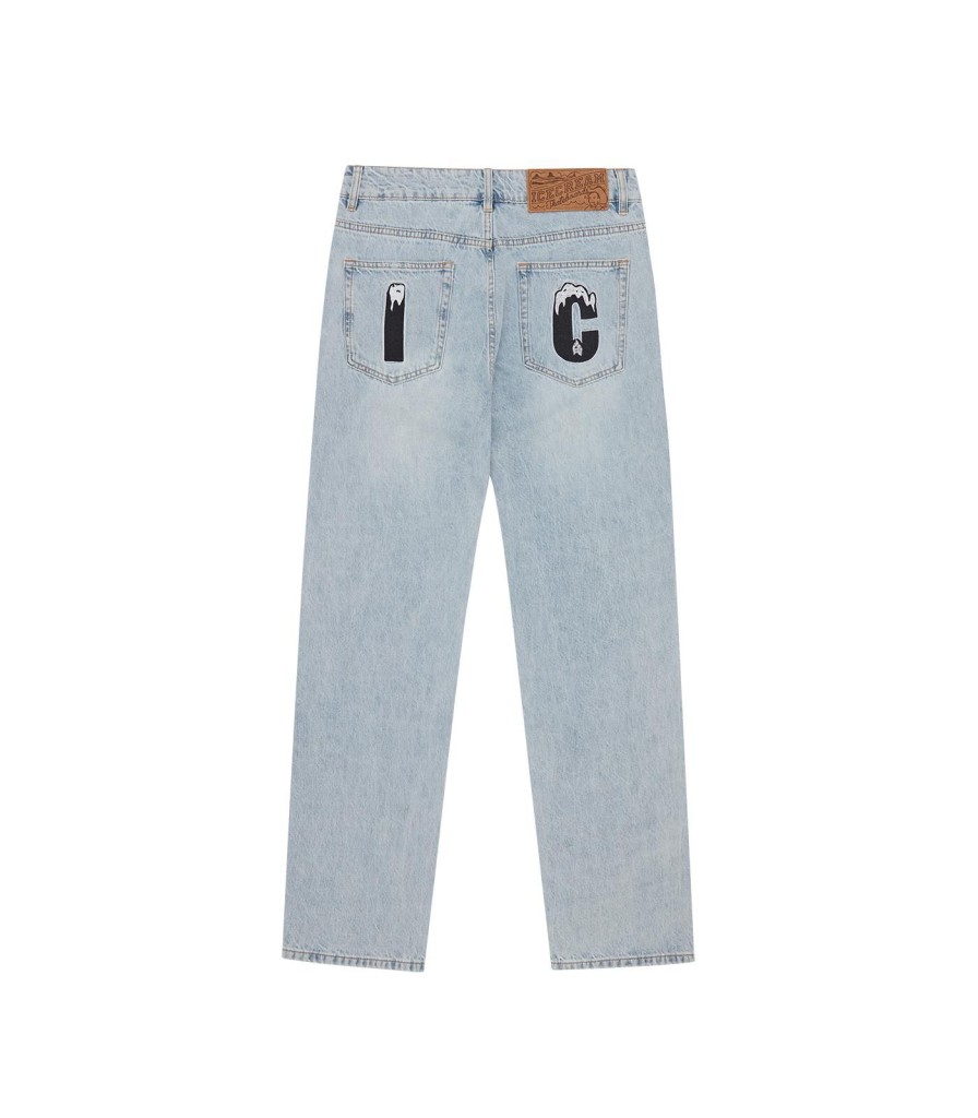 ICECREAM & SSENSE Denim & Pants | Running Dog Denim Pant - Light Wash