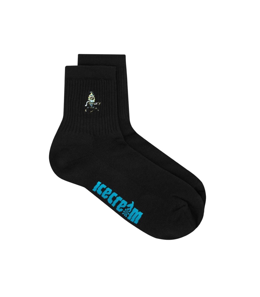 ICECREAM Spring '24 Accessories | Team Eu Skate Cone Socks - Black