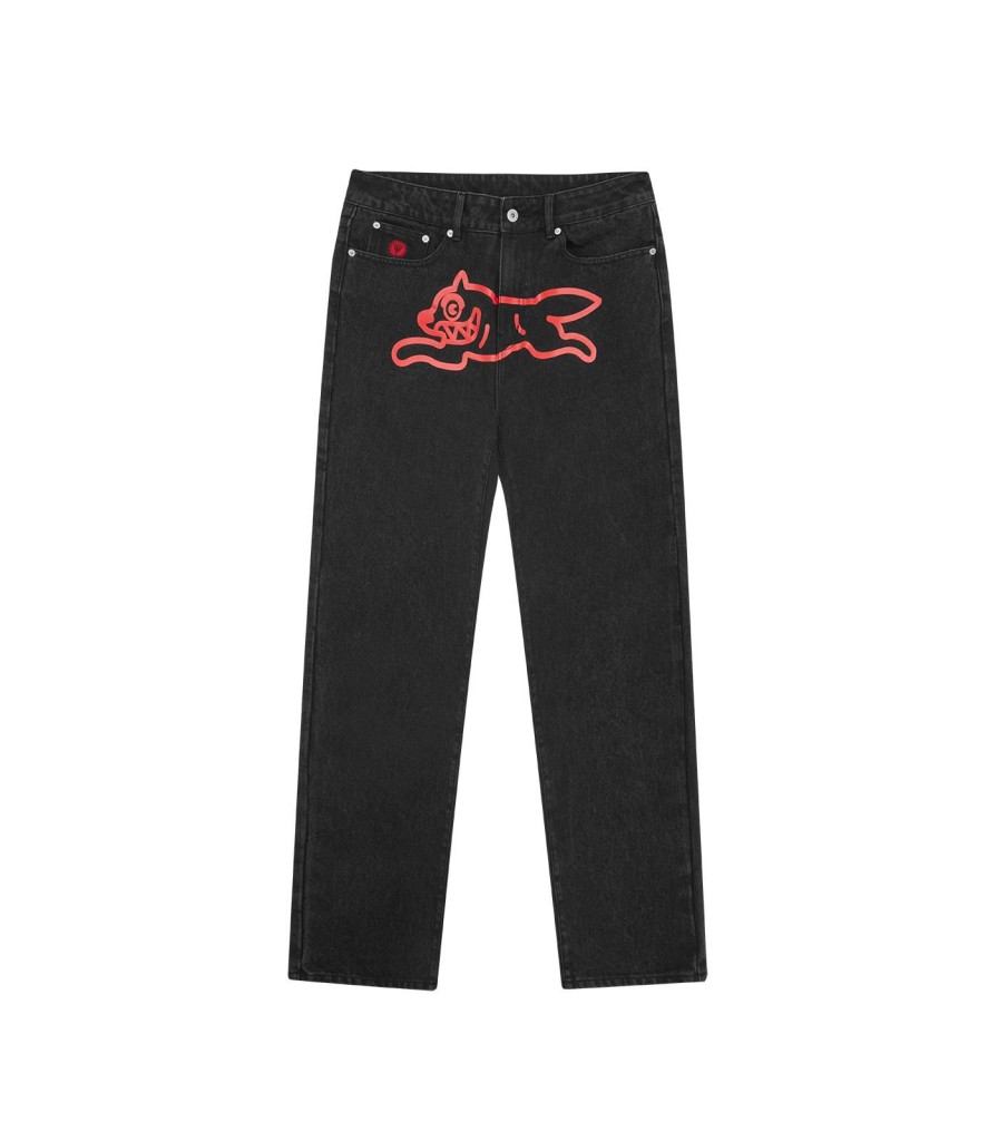 ICECREAM RUNNING DOG DENIM Denim & Pants | Running Dog Denim Pant - Black